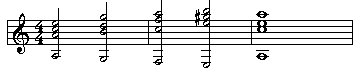 Contrary Motion between bass and top note