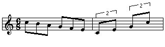 Doublet in a compound meter